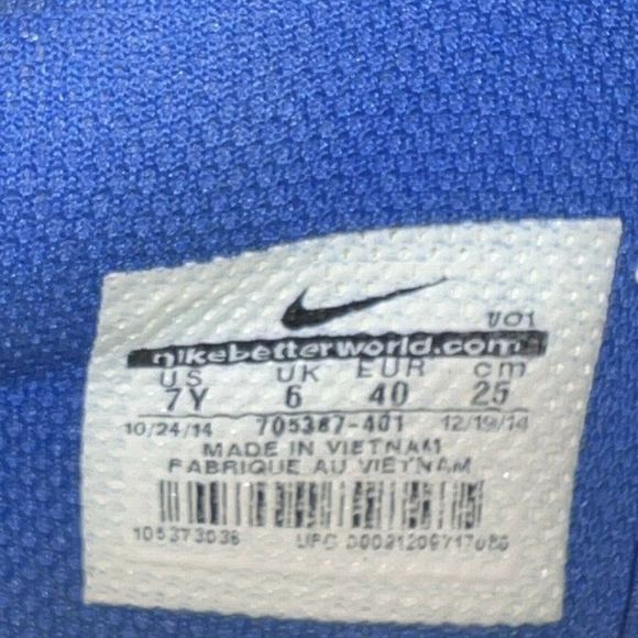 Nike KB Mentality Kobe Bryant Royal Blue 705387-401 Unisex 7Y Women 8.5 Flaw - Picture 9 of 9